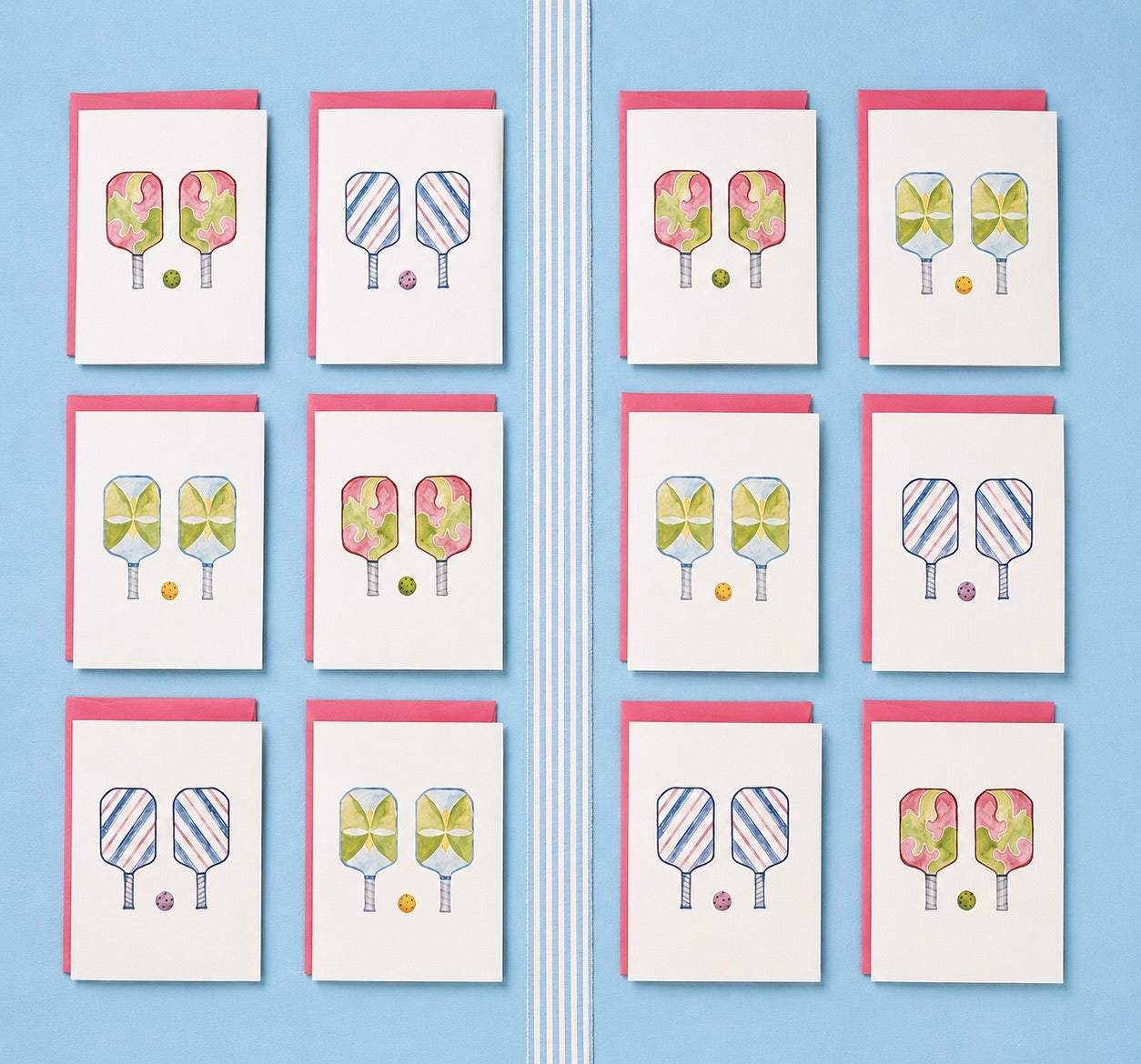 Assorted Pickleball Note Card Set