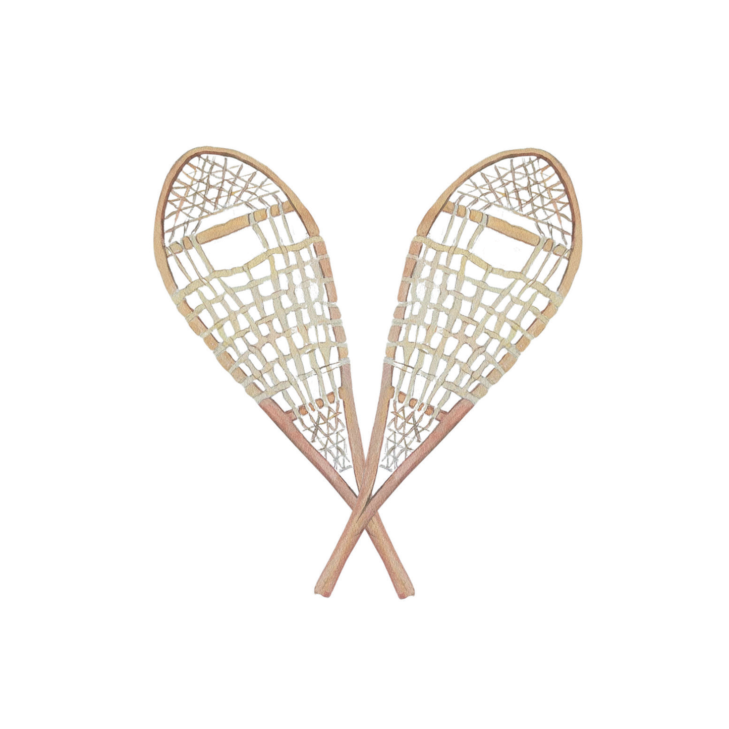 Vintage Snowshoes Note Card Set