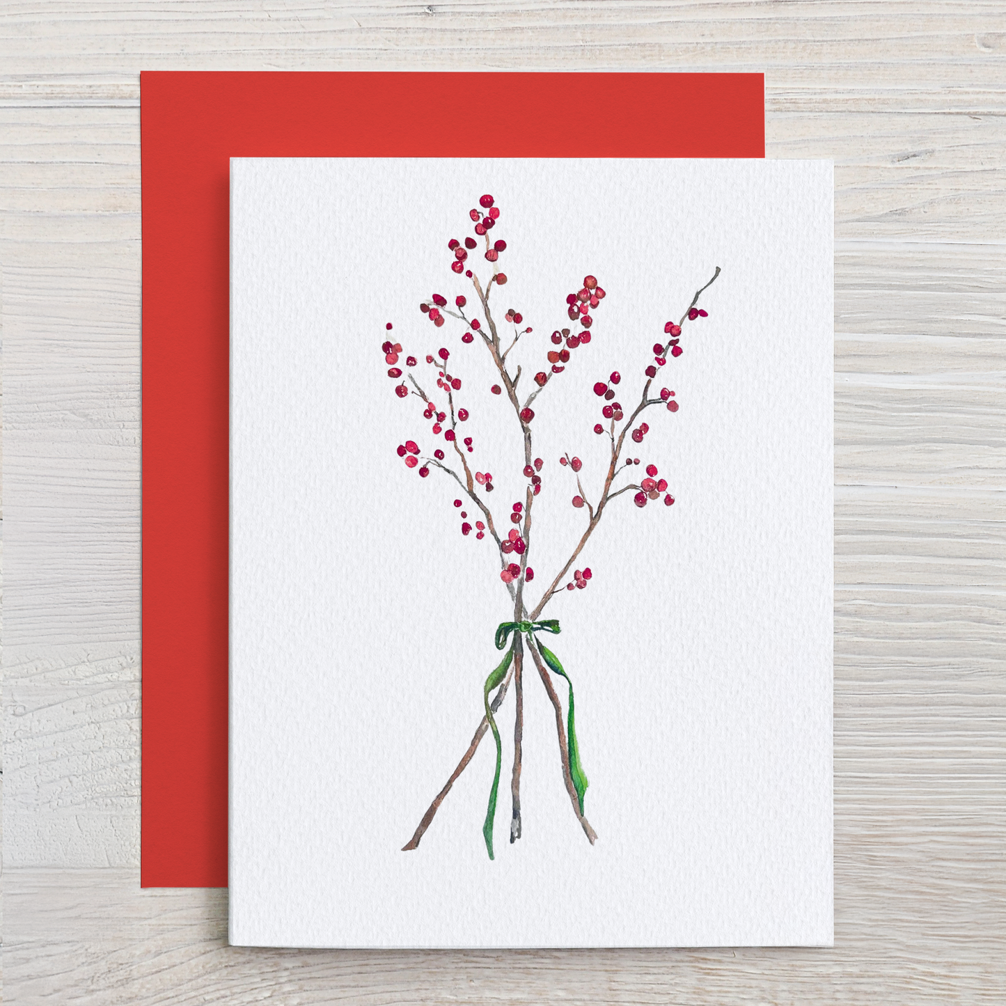 Winter Berries Holiday Note Card Set