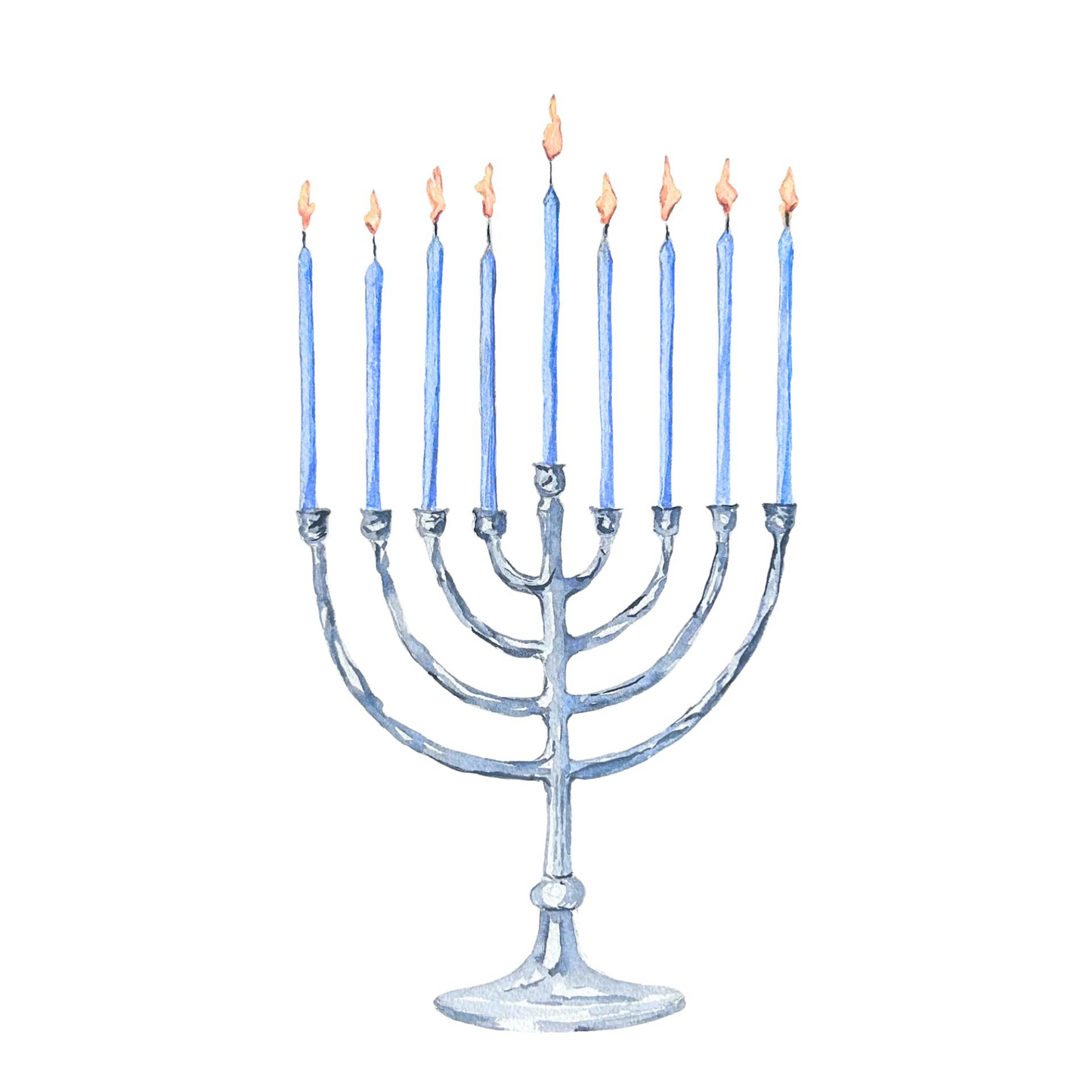 Hanukkah Menorah Note Card Set