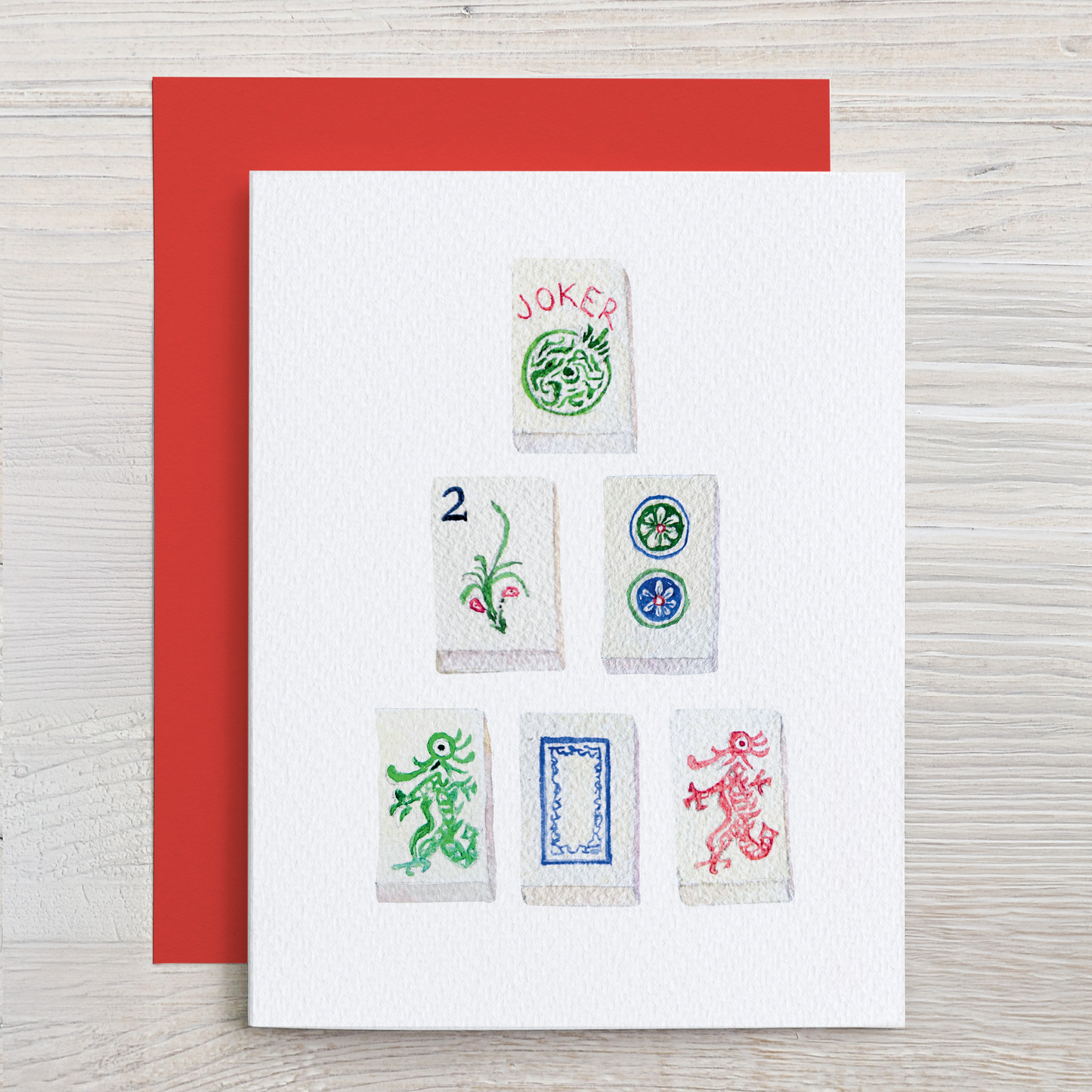 Assorted Mahjong Note Card Set