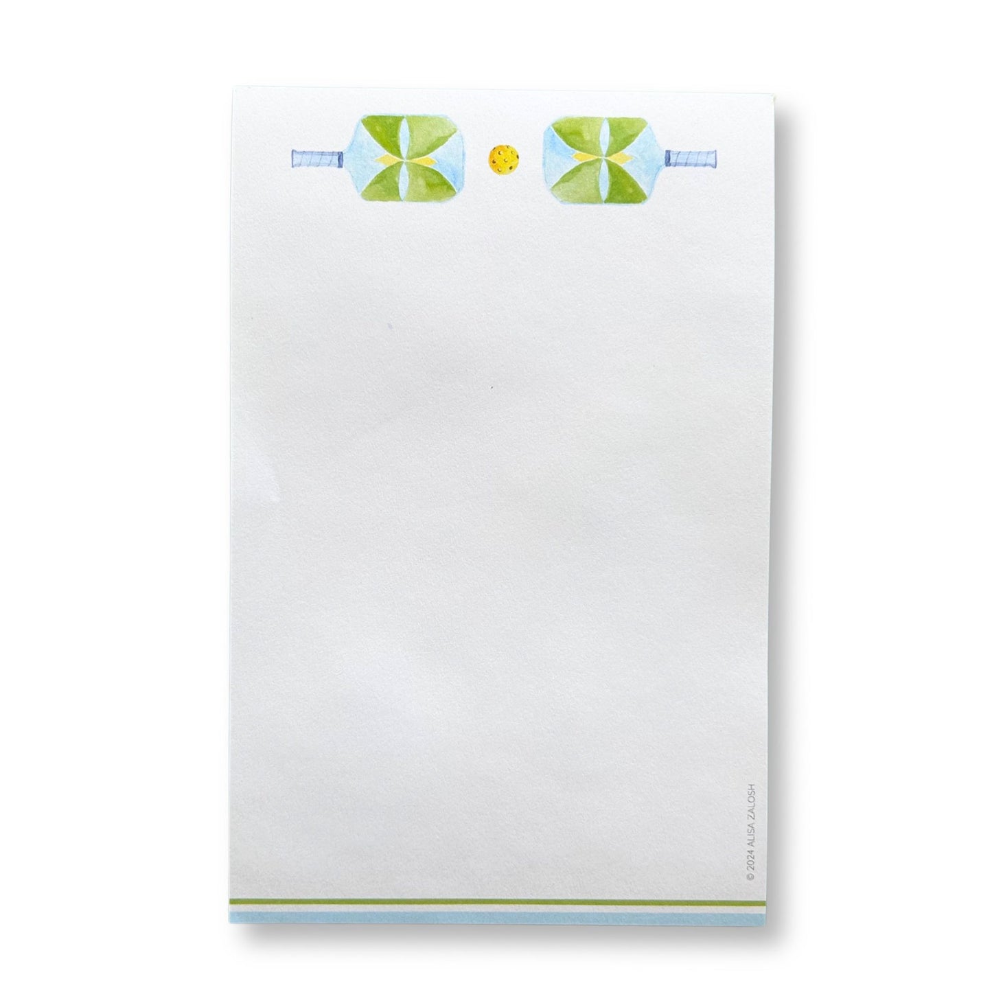 Pickleball Notepad (Green/Blue/Yellow)