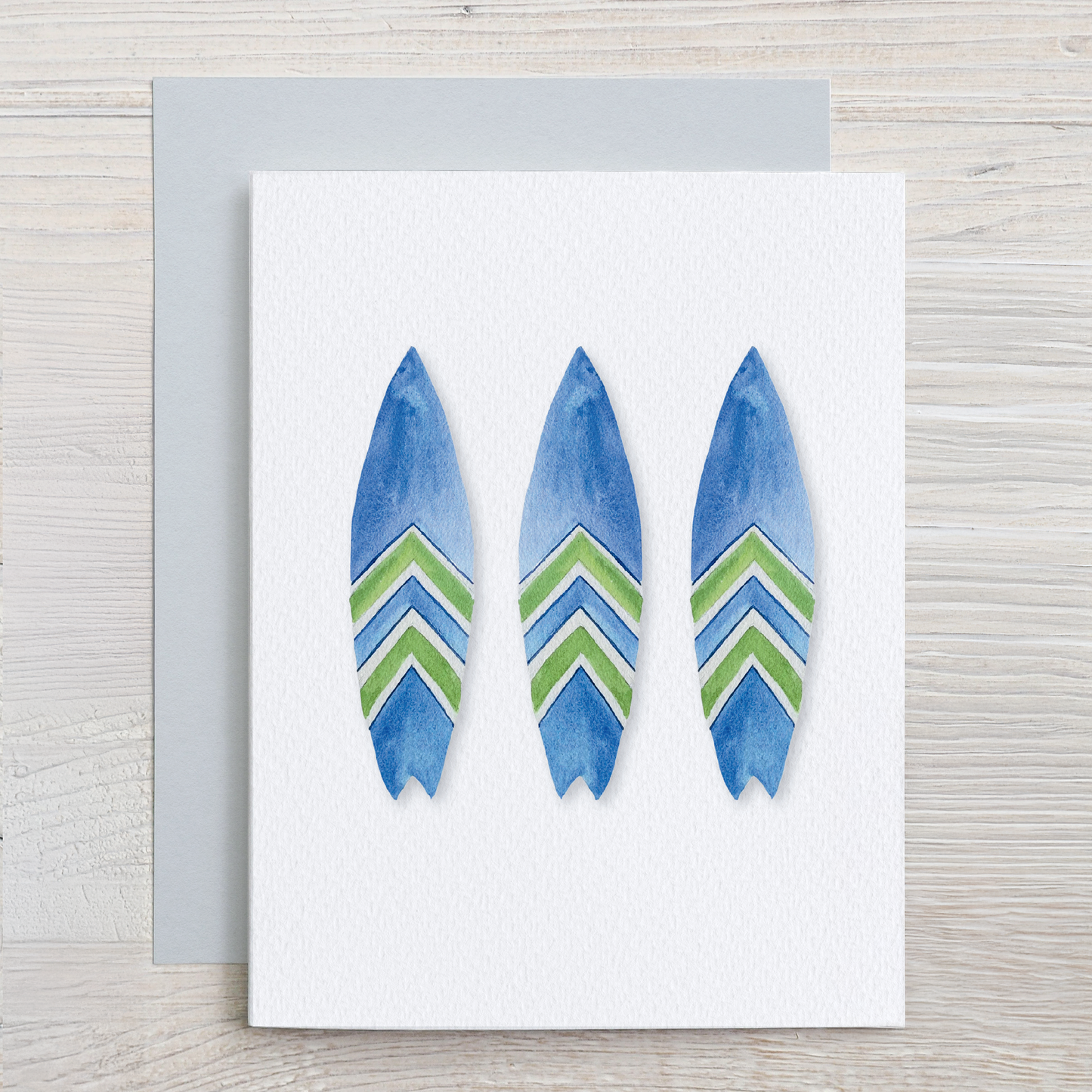 Surfing Watercolor Note Card Set (6 assorted designs)