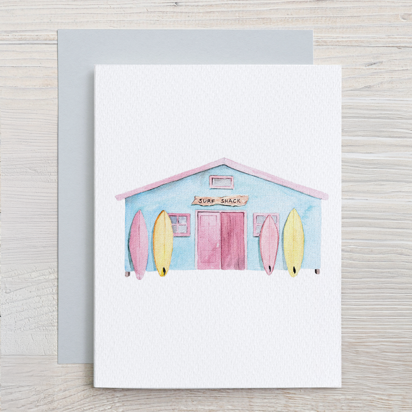 Surfing Watercolor Note Card Set (6 assorted designs)