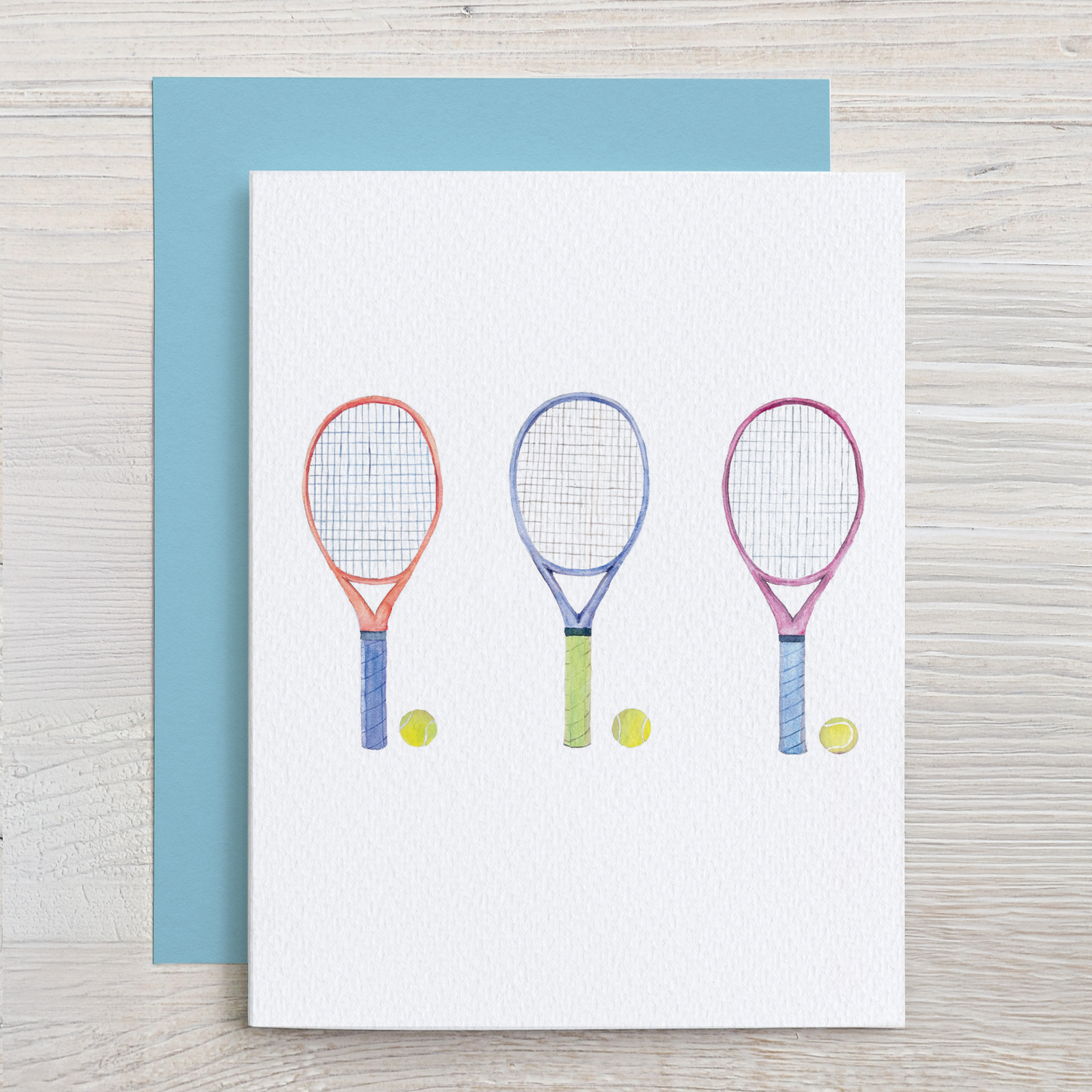 Tennis Note Card Set (6 Assorted Designs)