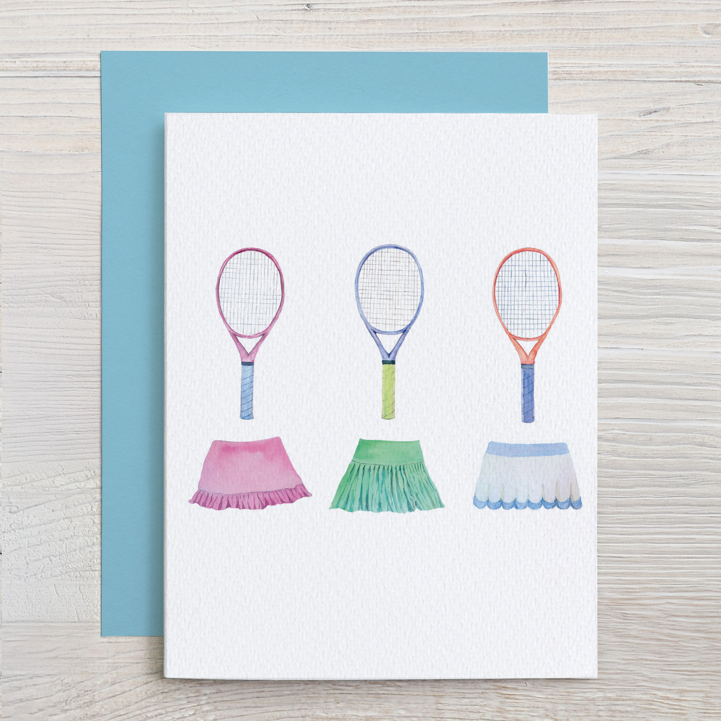 Tennis Note Card Set (6 Assorted Designs)