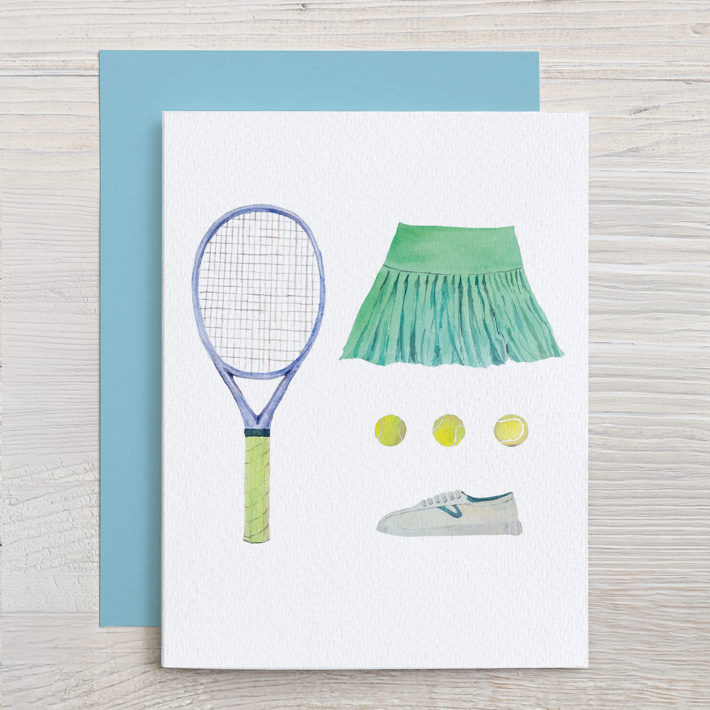 Tennis Note Card Set (6 Assorted Designs)