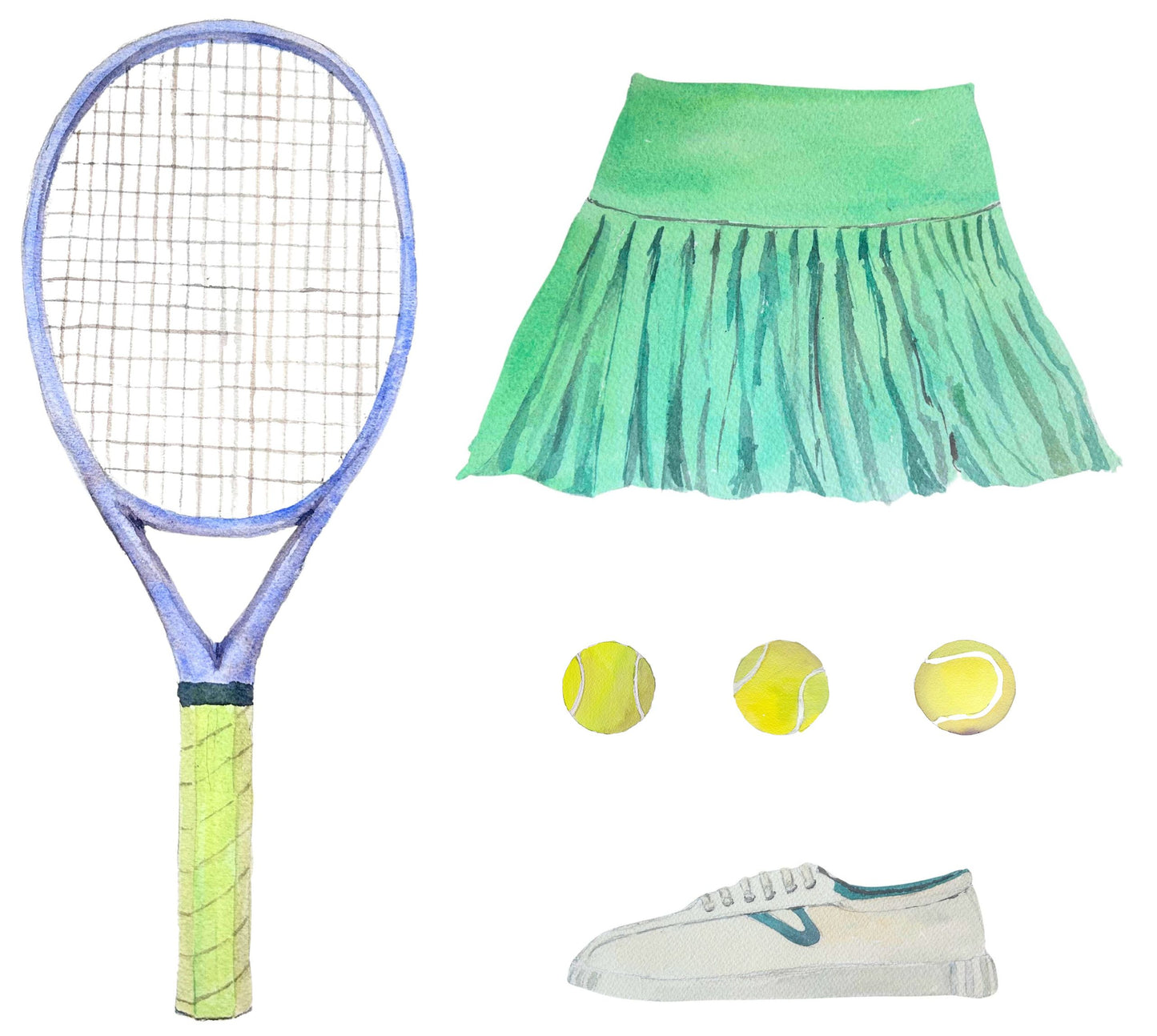 Tennis Outfit Notepad (Green)