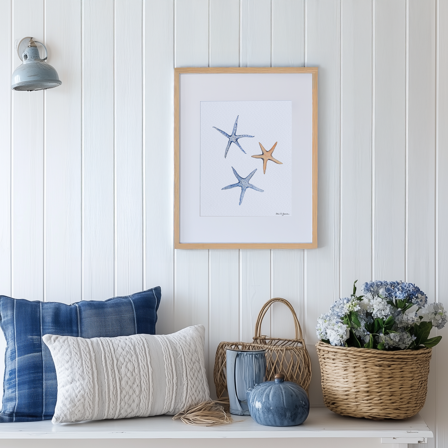 Starfish Watercolor Art Print