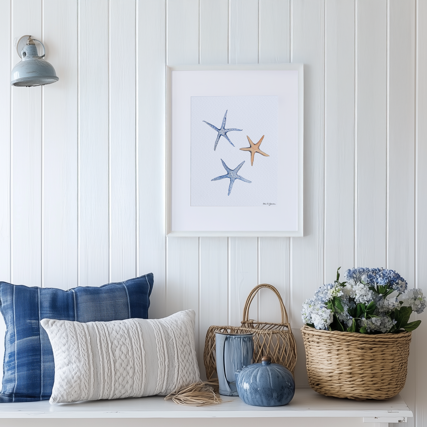 Starfish Watercolor Art Print