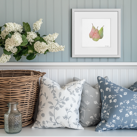 Pears Watercolor Art Print