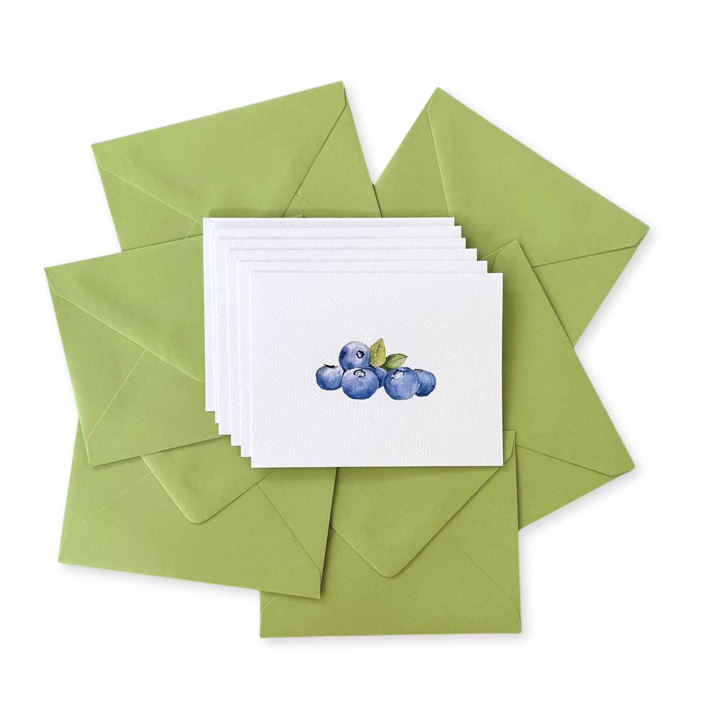 Blueberry Watercolor Note Card Set