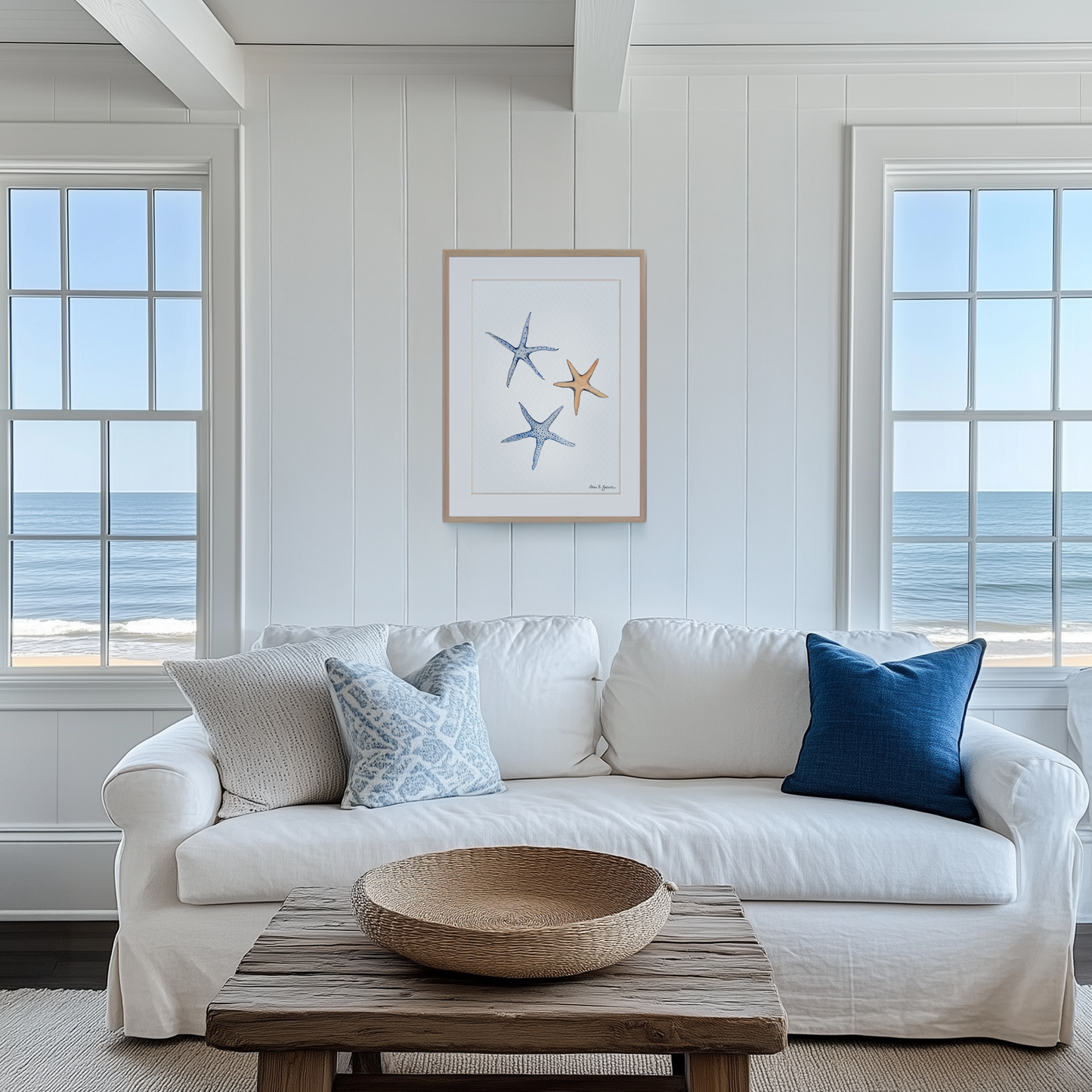 Starfish Watercolor Art Print