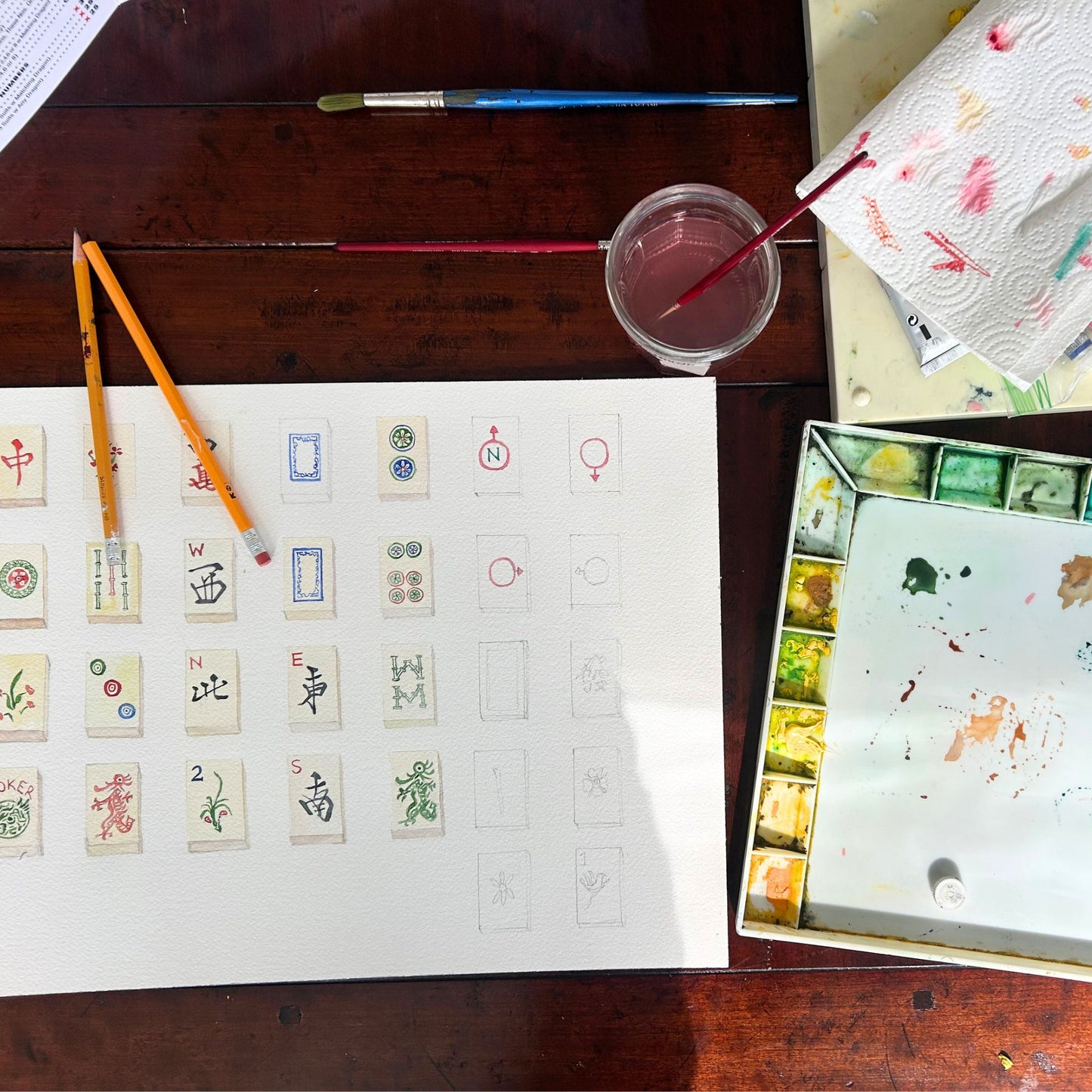 Mah Jongg Tiles Notepad