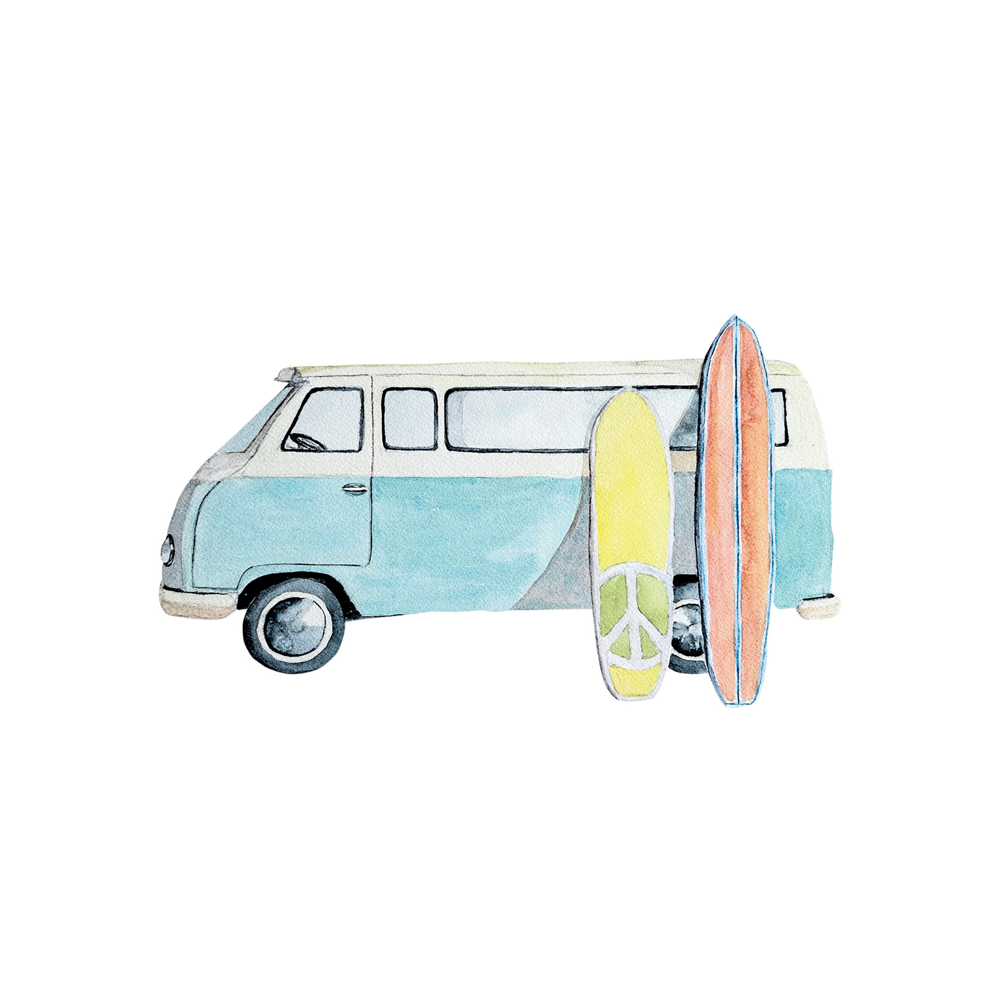 Surf Van Notepad and Pen
