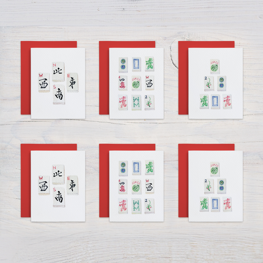 Assorted Mahjong Note Card Set