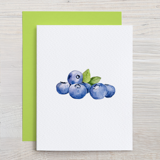 Blueberry Watercolor Note Card Set