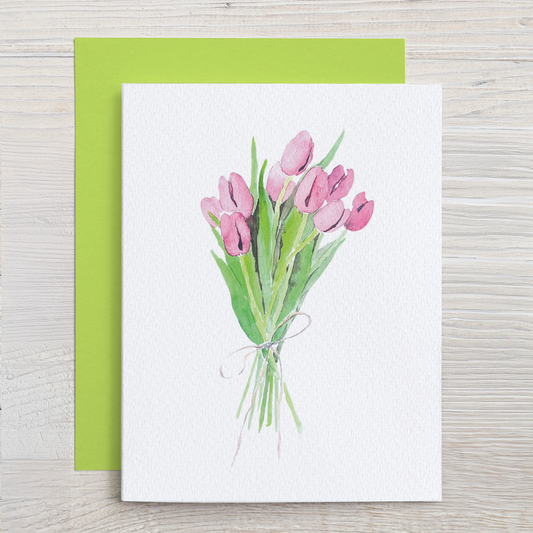 Tulip Bouquet Note Card Set (6 cards)