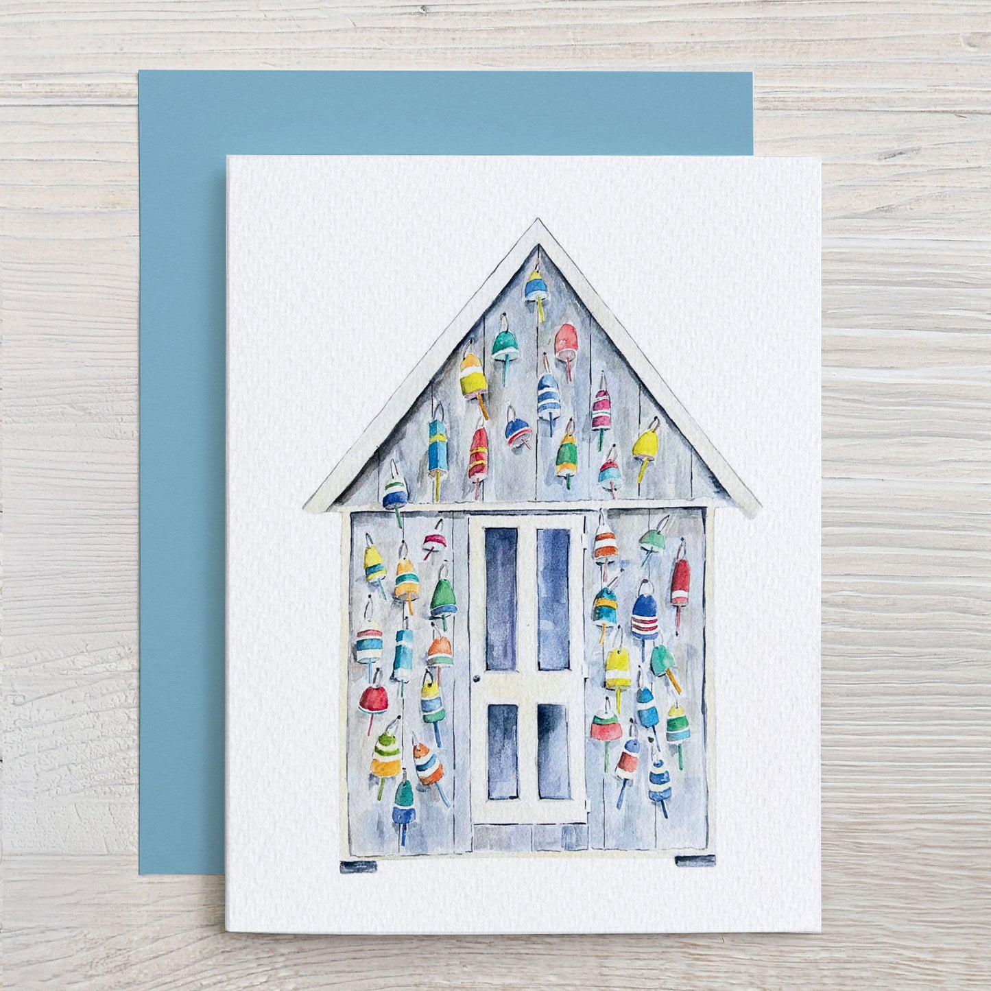 Cedar Shed with Buoys Note Card Set