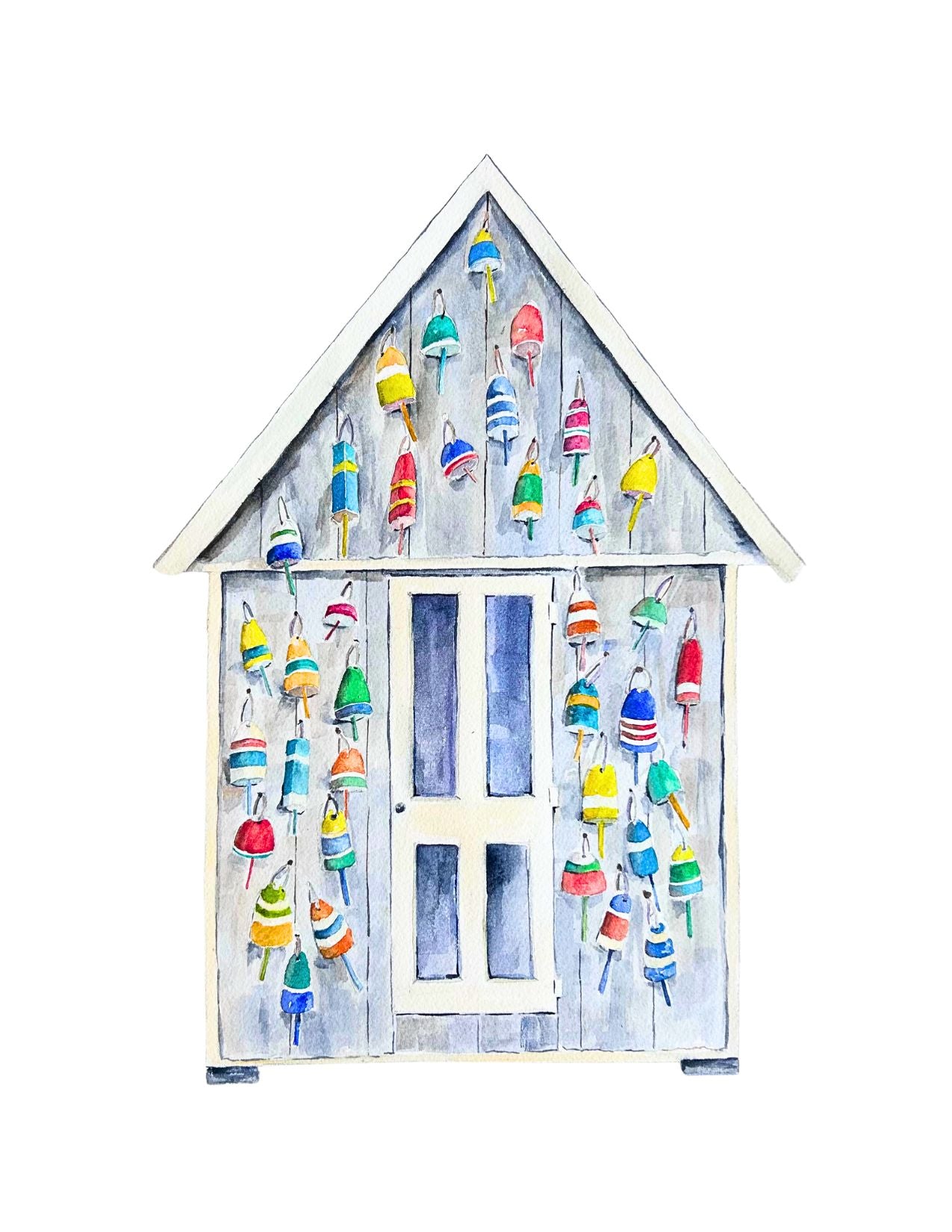 Cedar Shed with Buoys Note Card Set