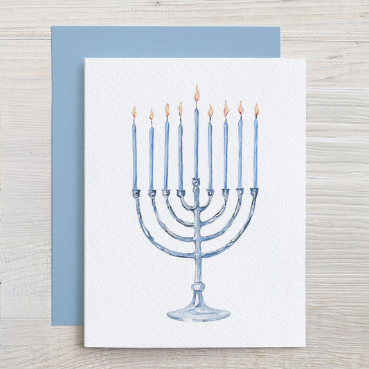 Hanukkah Menorah Note Card Set