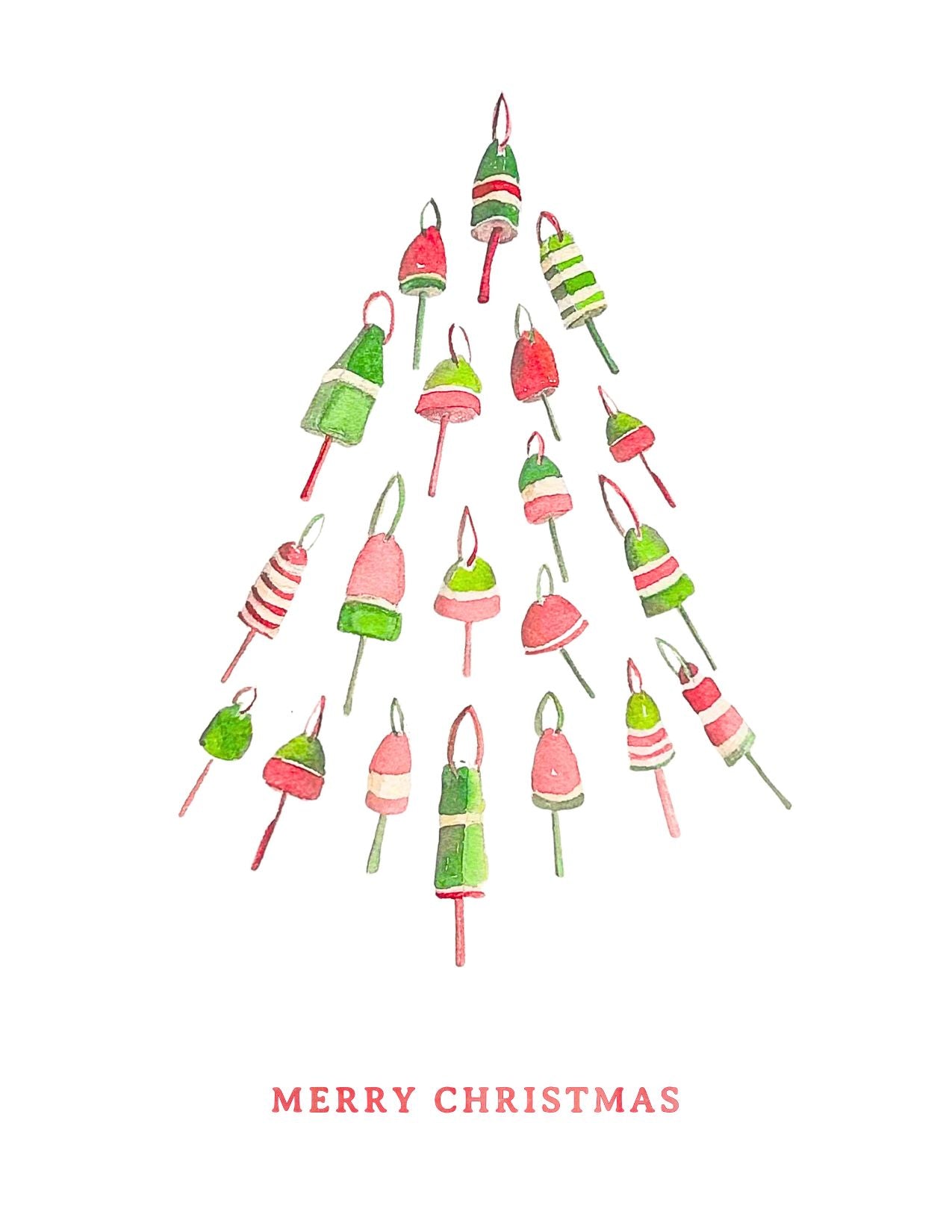 Buoy Tree with "Merry Christmas" Note Card (Copy)