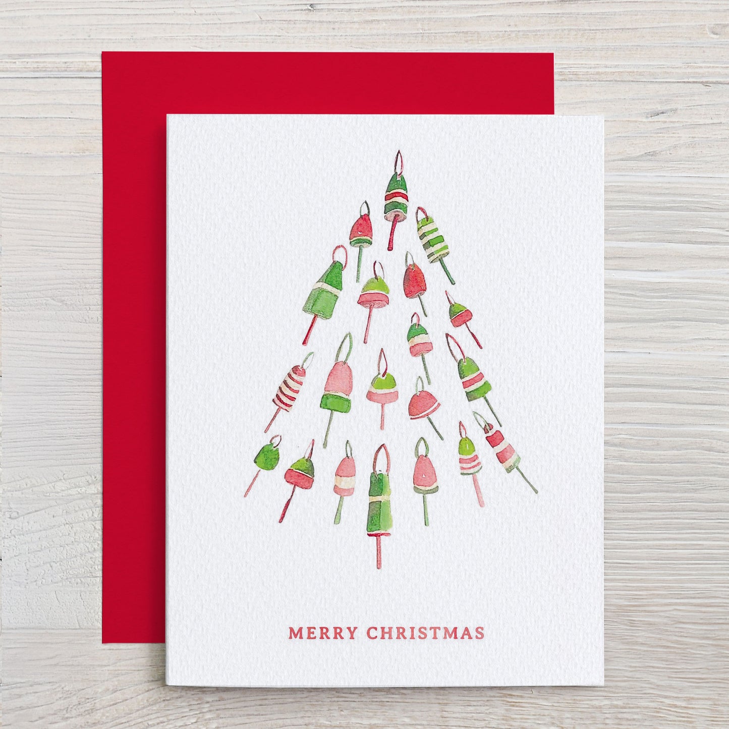 Buoy Tree with "Merry Christmas" Note Card (Copy)