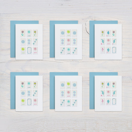 Mah Jongg Assorted Card Set - Bright Pastel Tiles