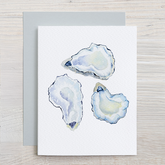 Oyster Shells Watercolor Note Card Set