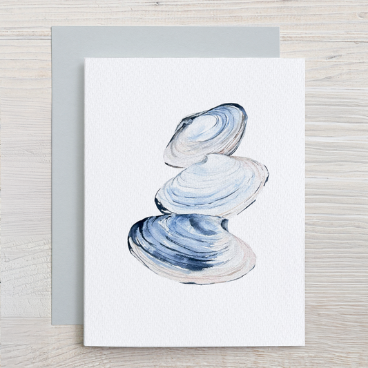 Clam Shells Watercolor Note Card Set
