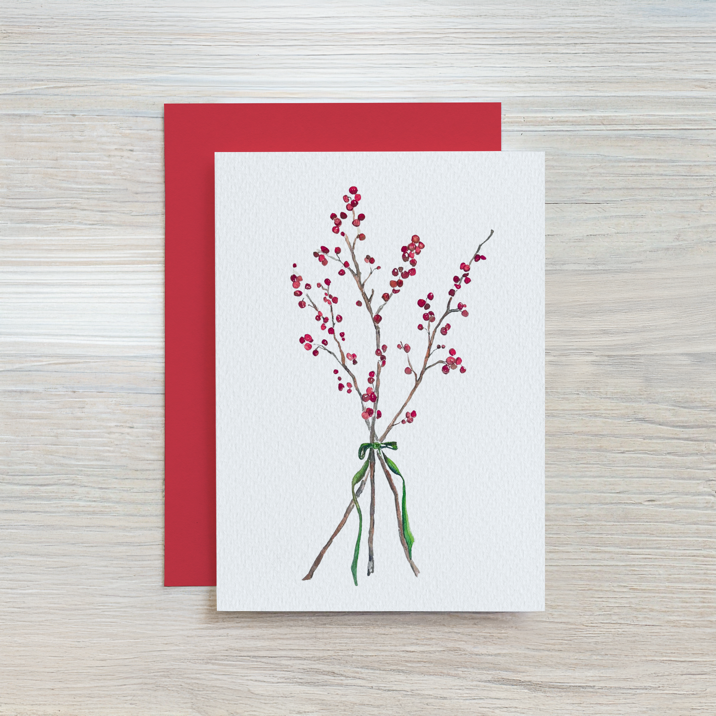 Winter Berries Gift Enclosure Card Set