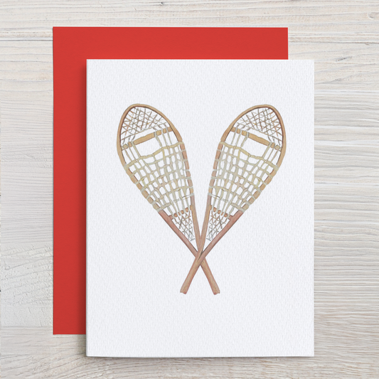 Vintage Snowshoes Note Card Set