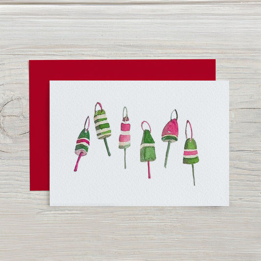 Holiday Buoys Gift Enclosure Card Set