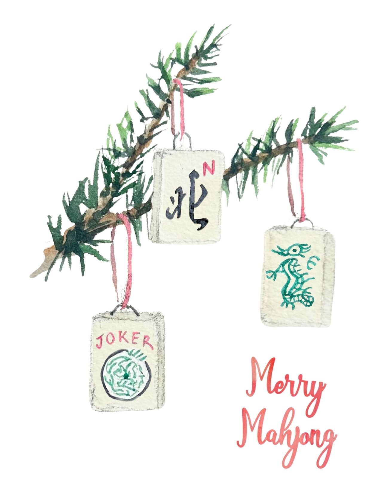 "Merry Mahjong" Holiday Card