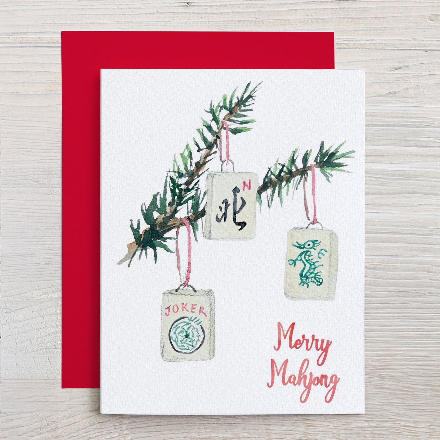 "Merry Mahjong" Holiday Card