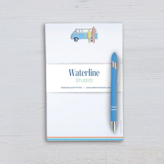 Surf Van Notepad and Pen