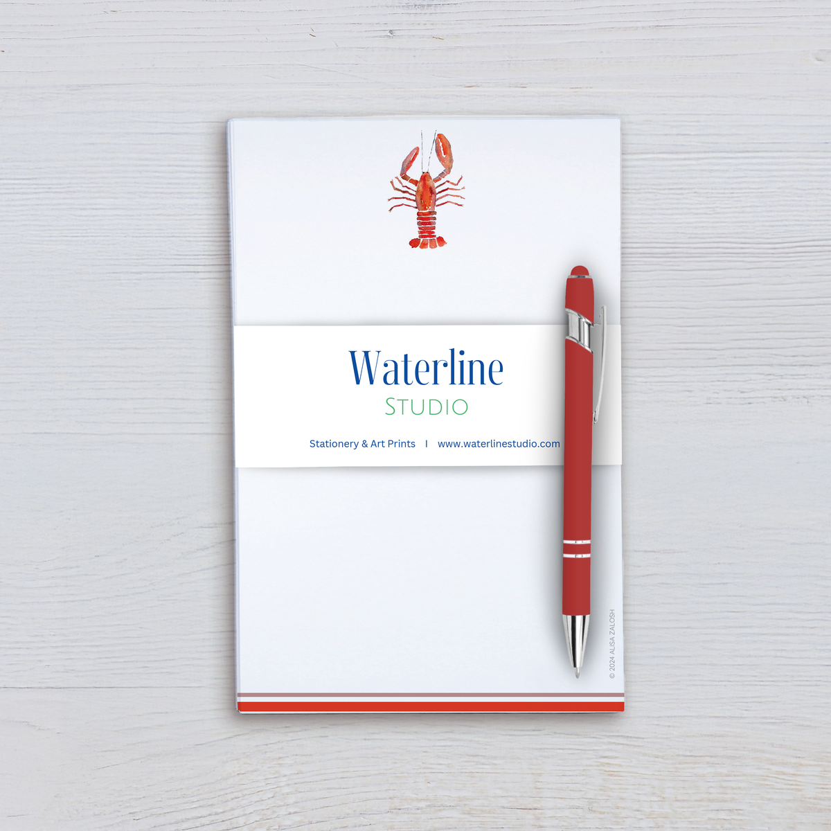Shell Notepad Lobster Shell Notepad – Waterline Studio