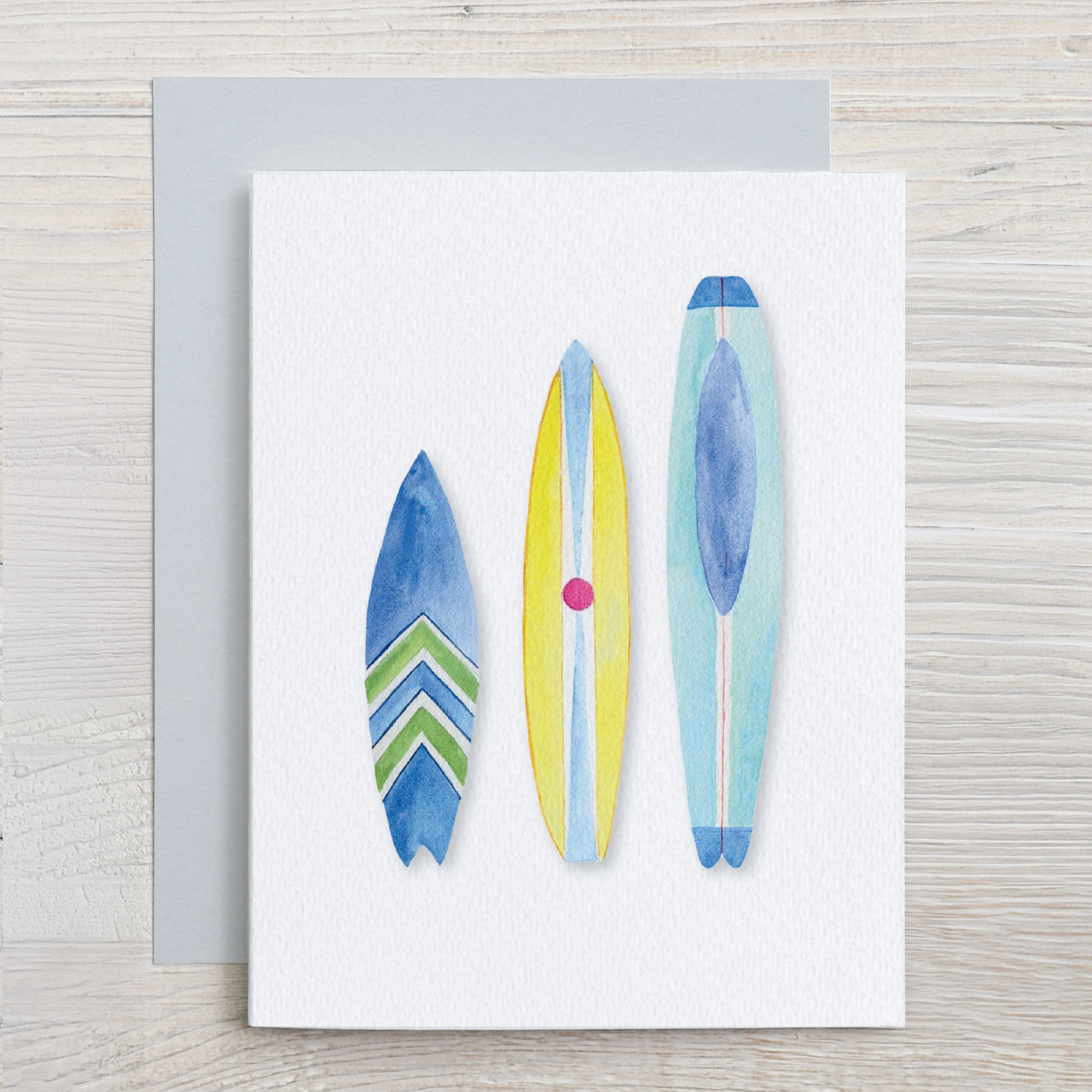 Surfing Watercolor Note Card Set (6 assorted designs)